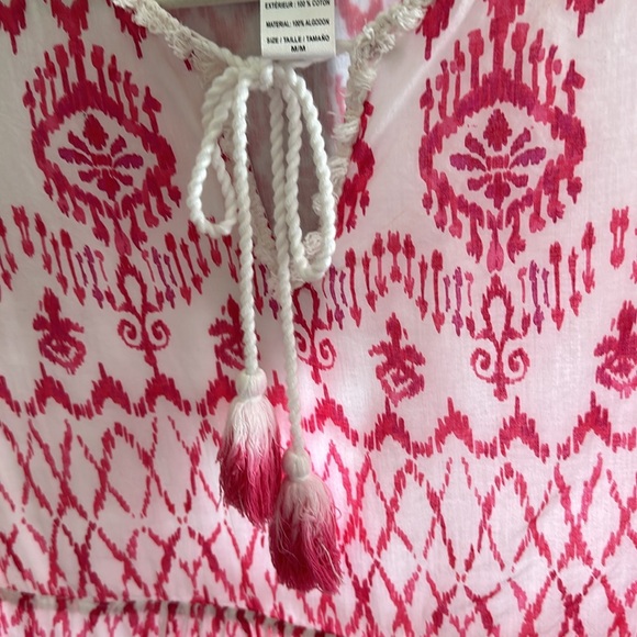 Tommy Bahama Ikat Tropics Dress Cover Up-Passion Pink - M - excellent condition - Picture 8 of 14